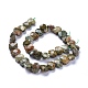Natur Rhyolith Jaspis Perlen Stränge G-L505-20-2