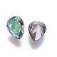 Electroplated Cubic Zirconia Pointed Back Cabochons ZIRC-I024-6x8-04-3