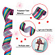 2Rolls 2 Styles Stripe Pattern Printed Polyester Grosgrain Ribbon OCOR-TA0001-37I-4