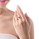 Elegante anillo de dedo de circonio cúbico de latón RJEW-BB20676-G-8-9