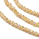 Fili di perle di vertro placcato EGLA-P055-01A-AB02-4