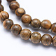 Brins de perles en bois de padouk africain naturel WOOD-P011-02-10mm-3