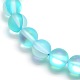 Chapelets de perles en pierre de lune synthétique X-G-F142-6mm-03-3