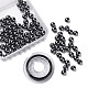 100 pièces 8mm perles rondes en hématite synthétique non magnétique X1-DIY-LS0002-16-1