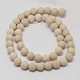 Natural Fossil Beads Strands G-D694-6mm-1