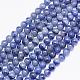 Aventurine bleue naturelle chapelets de perles G-F425-07B-1