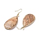 Natural & Synthetic Mixed Stone Dangle Earrings EJEW-L179-01-3