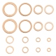 75 pièces 8 anneaux de liaison en bois non finis de style WOOD-LS0001-26-2