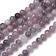Natural Lepidolite/Purple Mica Beads Strands G-G770-04A-10mm-1