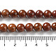 Chapelets de perles en pierre en bois naturel G-P516-A02-01-4