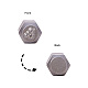 鉄の文字a〜zと0~9番のシールスタンプ  ハンドル付き  ボックスランダム単色またはランダム混色  165x105x35mm DIY-WH0002-03-5