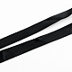 ナイロン糸IDカードネックストラップカードホルダー  バッジホルダーストラップ  プラスチック製の留め金付き  ブラック  720x10mm X-AJEW-R035-1.0cm-03-3
