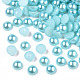 ABS Plastic Imitation Pearl Cabochons SACR-S738-8mm-Z19-1