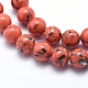 Chapelets de perles de coquillage de mer et turquoise synthétique X-G-G758-12-4mm-3