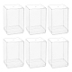 アクリル収納ボックス  直方体の  透明  6.2x5.3x9.5cm  6個/セット CON-WH0078-17-1
