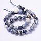 Faceted Natural Sodalite Round Bead Strands G-L377-45-10mm-2