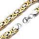 201 Stainless Steel Byzantine Chain Bracelet for Men Women BJEW-S057-88A-3