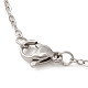 Halsketten mit Herzanhänger aus Glassamen NJEW-MZ00020-02-2