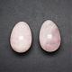 Pendentifs d'œufs de quartz rose naturel G-G922-S-01-1