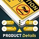 Panneaux d'avertissement en aluminium protégés contre les UV et étanches AJEW-WH0111-K09-6