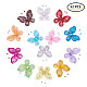 Polyester Schmetterling Dekoration DIY-BC0010-07-1