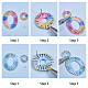 Fabrication de boucles d'oreilles Sunnyclue DIY DIY-SC0006-82-4