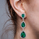 Anattasoul 3 paires de boucles d'oreilles pendantes en verre de 3 couleurs avec strass EJEW-AN0003-98-4
