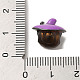Хэллоуин латунные эмалированные европейские бусины KK-A203-04B-B-3