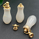 天然瑪瑙の香水瓶ペンダント  ゴールドトーンのメタルカバー付き  花瓶の形  55x18mm BOTT-PW0002-066-2