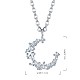 925 подвесные стерлингового серебра ожерелья NJEW-BB66936-9