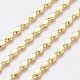 Handgefertigte Perlenkette aus Messing CHC-G006-17G-2