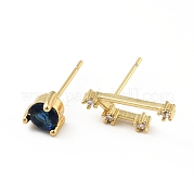 Асимметричные серьги созвездия из кубического циркония EJEW-C035-16G-04