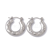 Серьги-кольца из нержавеющей стали 304 EJEW-E199-03P