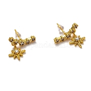 Серьги-гвоздики из циркония EJEW-H123-05G