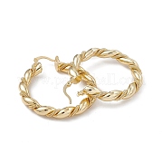 Серьги-кольца из латуни для женщин EJEW-A088-23G