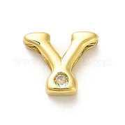 Стойки обшивки латунь кубического циркония бусы KK-L210-008G-Y