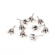 Серьги-гвоздики из нержавеющей стали марки 304 STAS-I150-05C-P