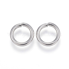 304 Stainless Steel Open Jump Rings X-STAS-E113-11P