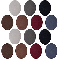 28 écusson thermocollant en tissu floqué bicolore&nbsp;DIY-CY0003-75