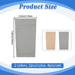 4 Stück 2 Farben Nylon-Ellenbogenschutz&nbsp;AJEW-GF0012-57A