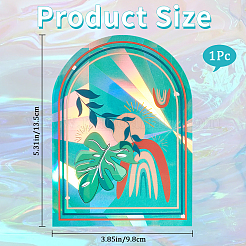 Домашнее животное радужное окно цепляется за наклейки&nbsp;DIY-WH0409-70L