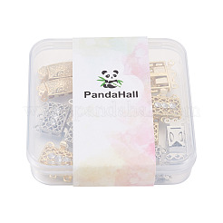 20 шт. 4 стильные латунные филигранные застежки для коробок&nbsp;KK-PJ0001-15