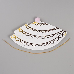 Бумажные головные уборы с помпоном&nbsp;AJEW-WH0223-06B