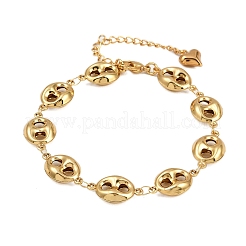 Браслеты-цепочки из нержавеющей стали 304 с кофейными зернами&nbsp;BJEW-D359-14A-G