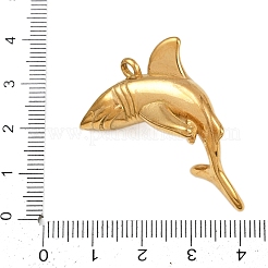 Ciondoli a forma di animali marini in acciaio inossidabile 304&nbsp;STAS-P402-05A-G
