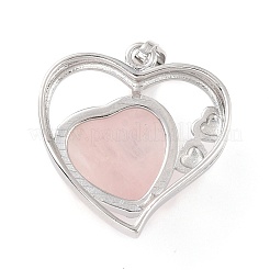 Природного розового кварца подвески&nbsp;G-C236-01J-P-RS