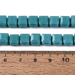 Opache perle di vetro fili&nbsp;GLAA-R041-8x8mm-C03