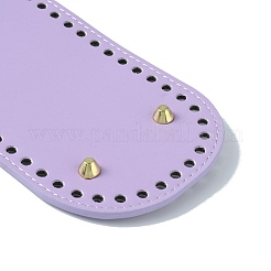 Ovale en cuir pu tricot crochet sacs clou bas shaper pad&nbsp;DIY-WH0349-26LG-01