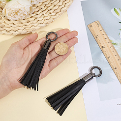 2 pendentif à pompon en imitation cuir&nbsp;AJEW-CL0005-10C