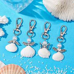 Ангел спиральная ракушка кулон украшение&nbsp;HJEW-JM01964